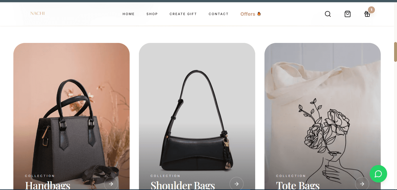 NACHI - Luxury Fashion E-Commerce Platform screenshot 1